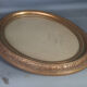 Ancien cadre oval bois stuc dor