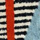 Handmade pure wool Berber rug 1.5/2.5 m