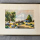 Aquarelle La montagne 1972