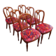 Suite of 6 Louis Philippe style cherry chairs