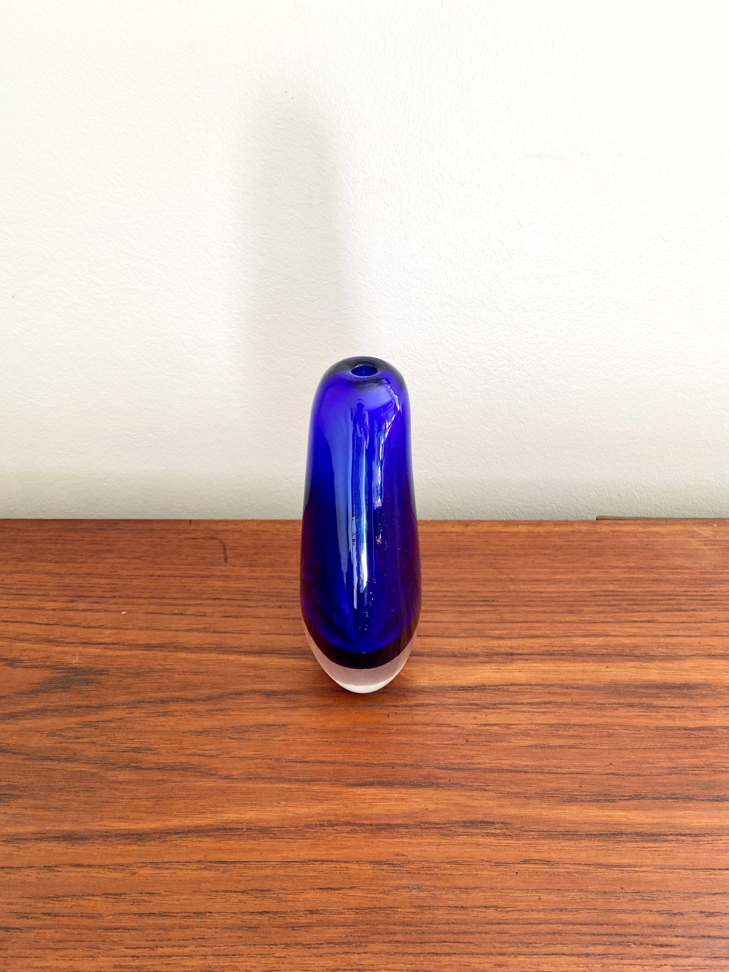 Blue murano vase