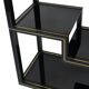 1970s black lacquered metal shelf by Pierre Vandel Paris