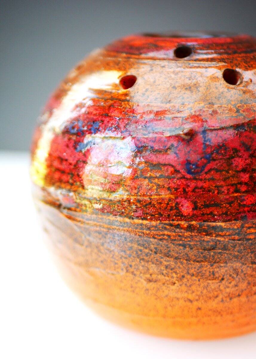 Mid-century art pottery vase in ceramic from Tilgmans