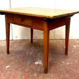 Rustic desk table in solid walnut XIX century