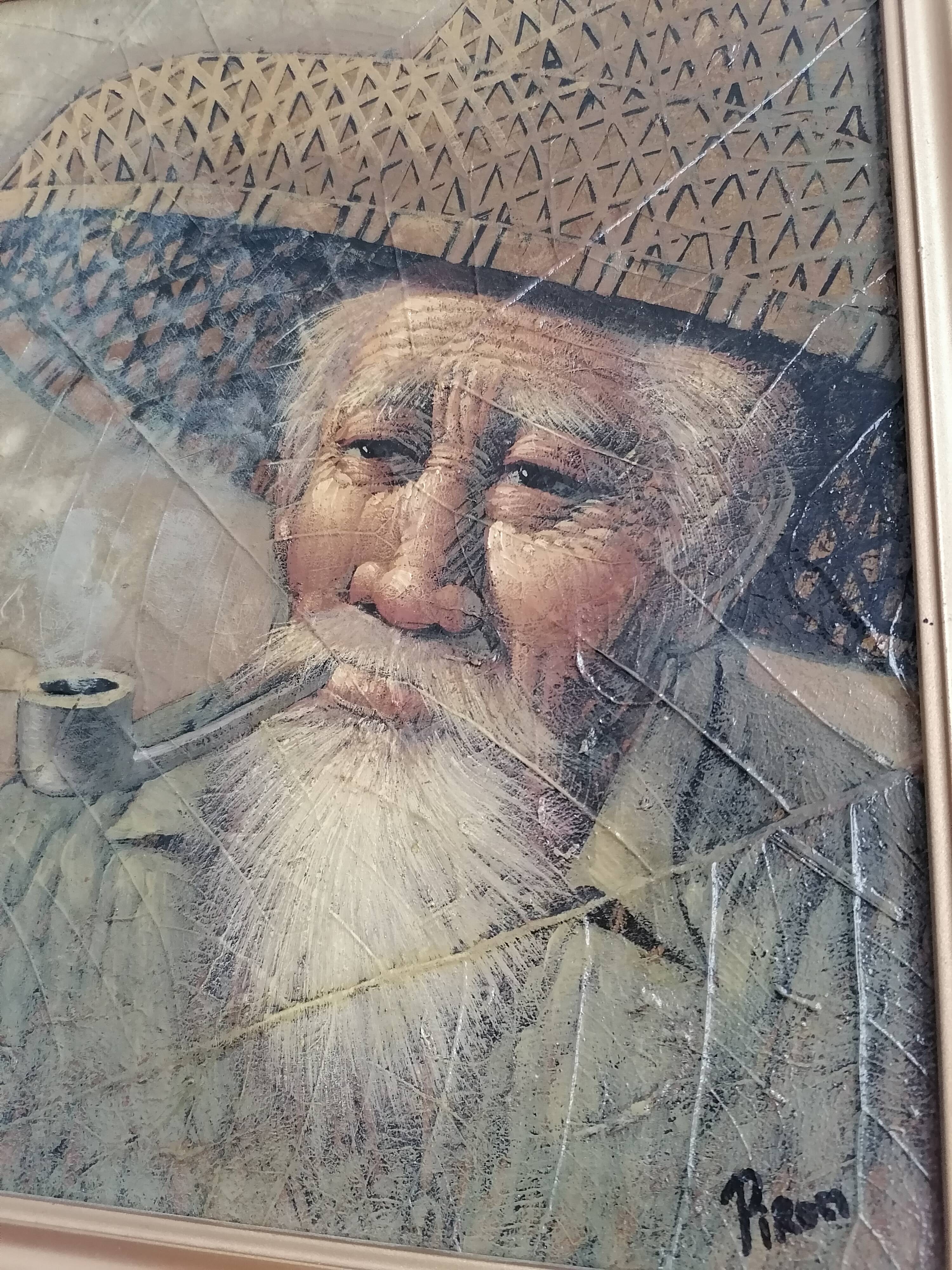 Portrait "Old Man with a Pipe"