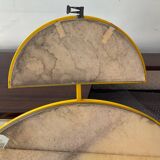 Large vintage Pilm Italy mirror in yellow metal
