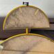Large vintage Pilm Italy mirror in yellow metal