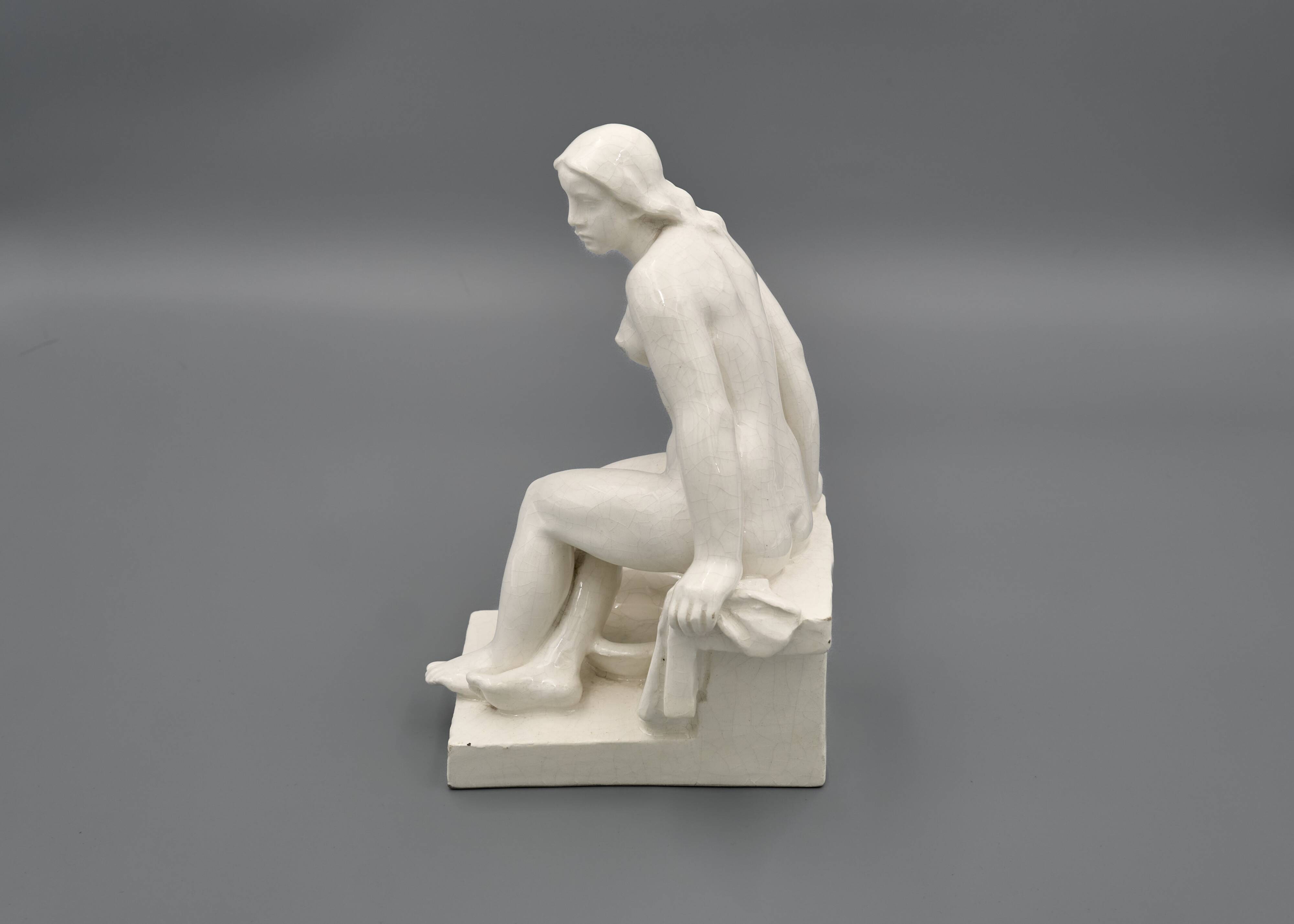 Ceramic Woman Sculpture by Břetislav Benda