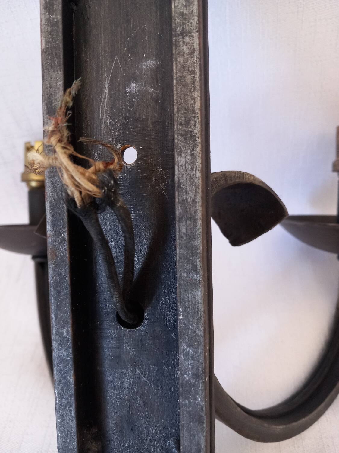 3 vintage iron wall lights/ Medieval/ Castle