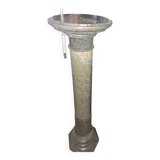 Green marble column