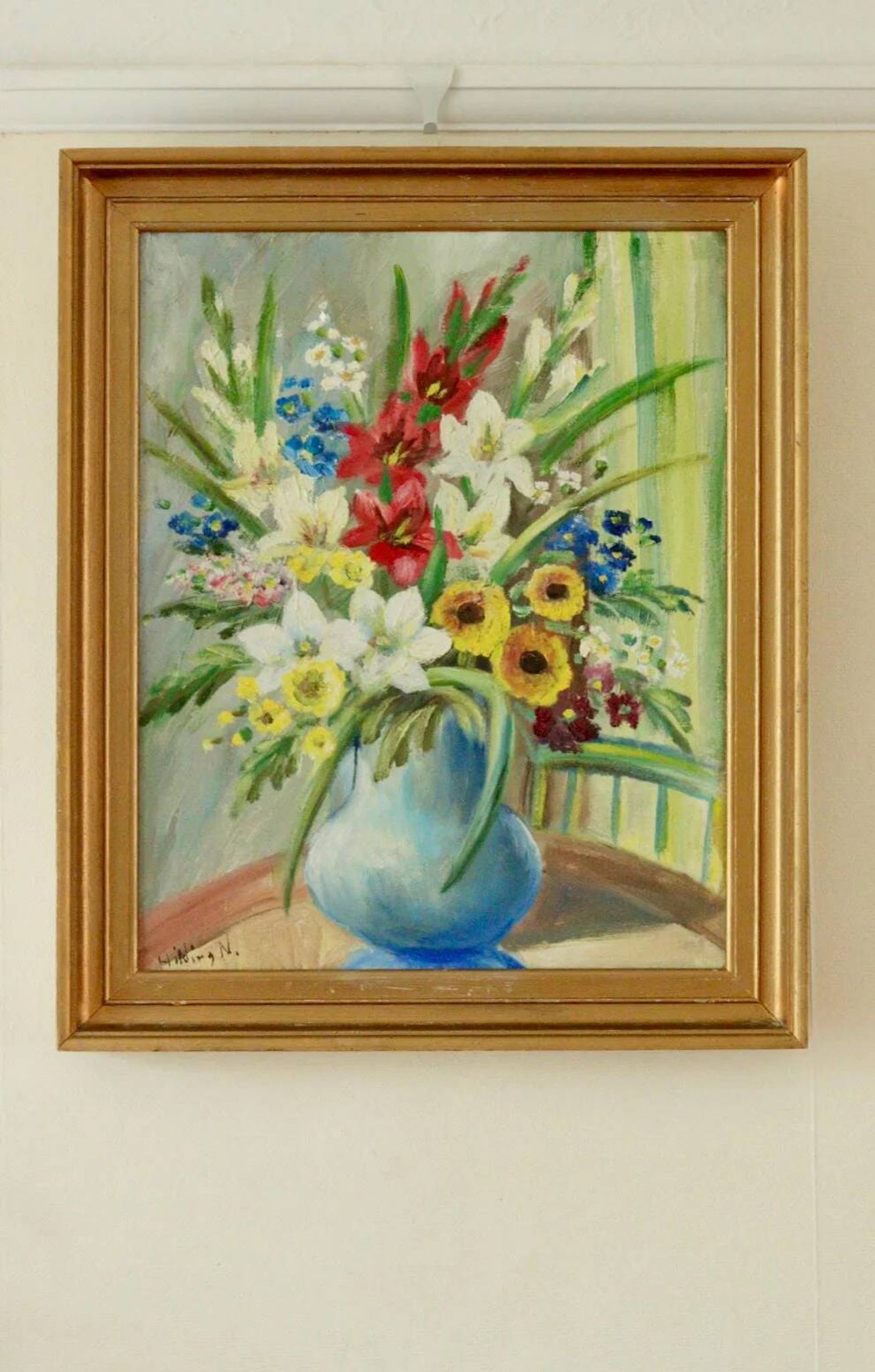 Still Life with Flowers by Hilding N