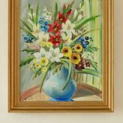 Still Life with Flowers by Hilding N