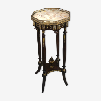 Pedestal table / harness Napoleon III era marble top