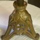 Pair of candlesticks in bronze and brass