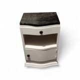 Art Deco bedside table with marble