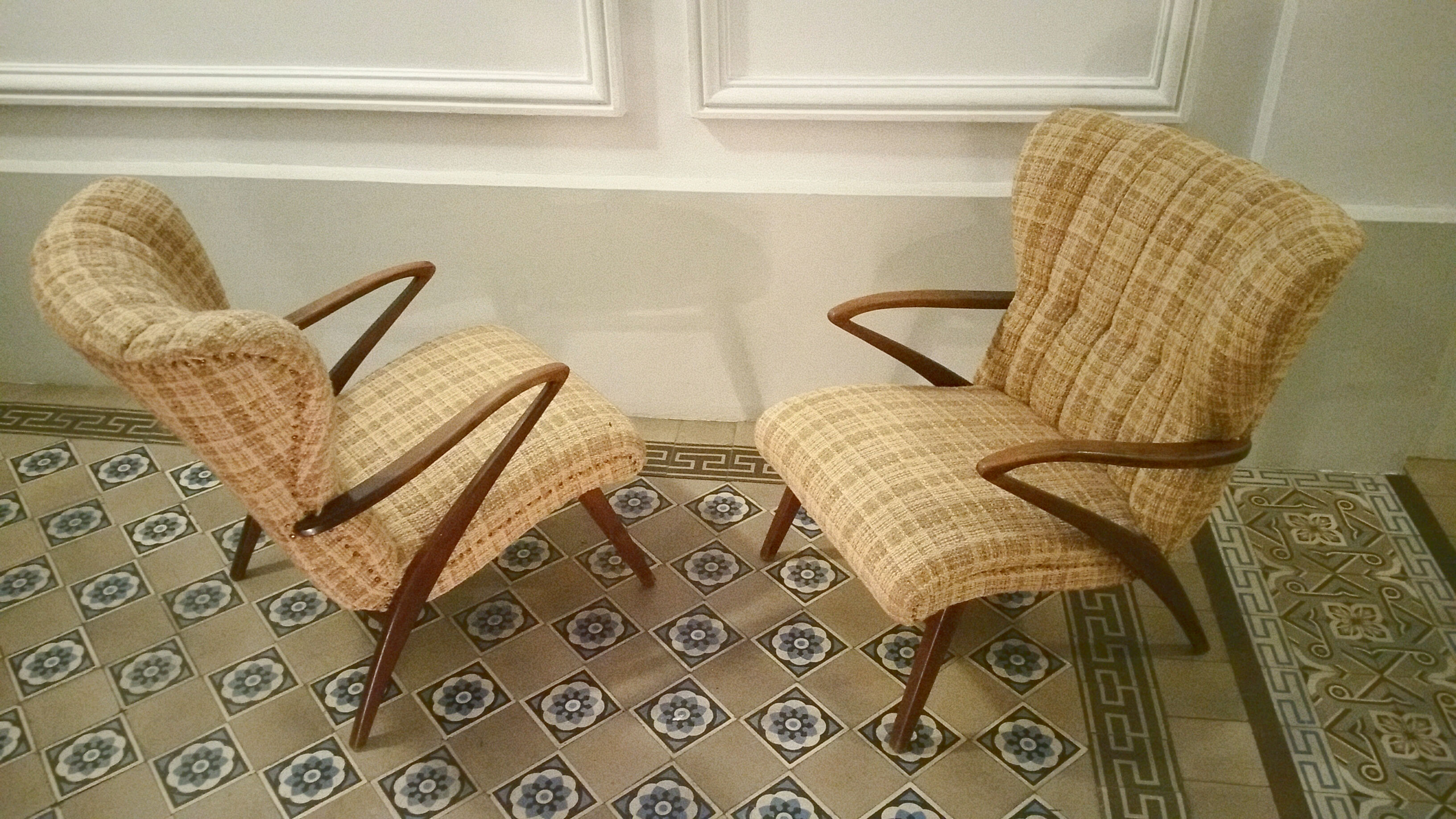 Pair of Chair Zig Zag vintage 50 60 year