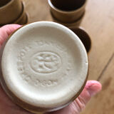 7 stoneware mugs