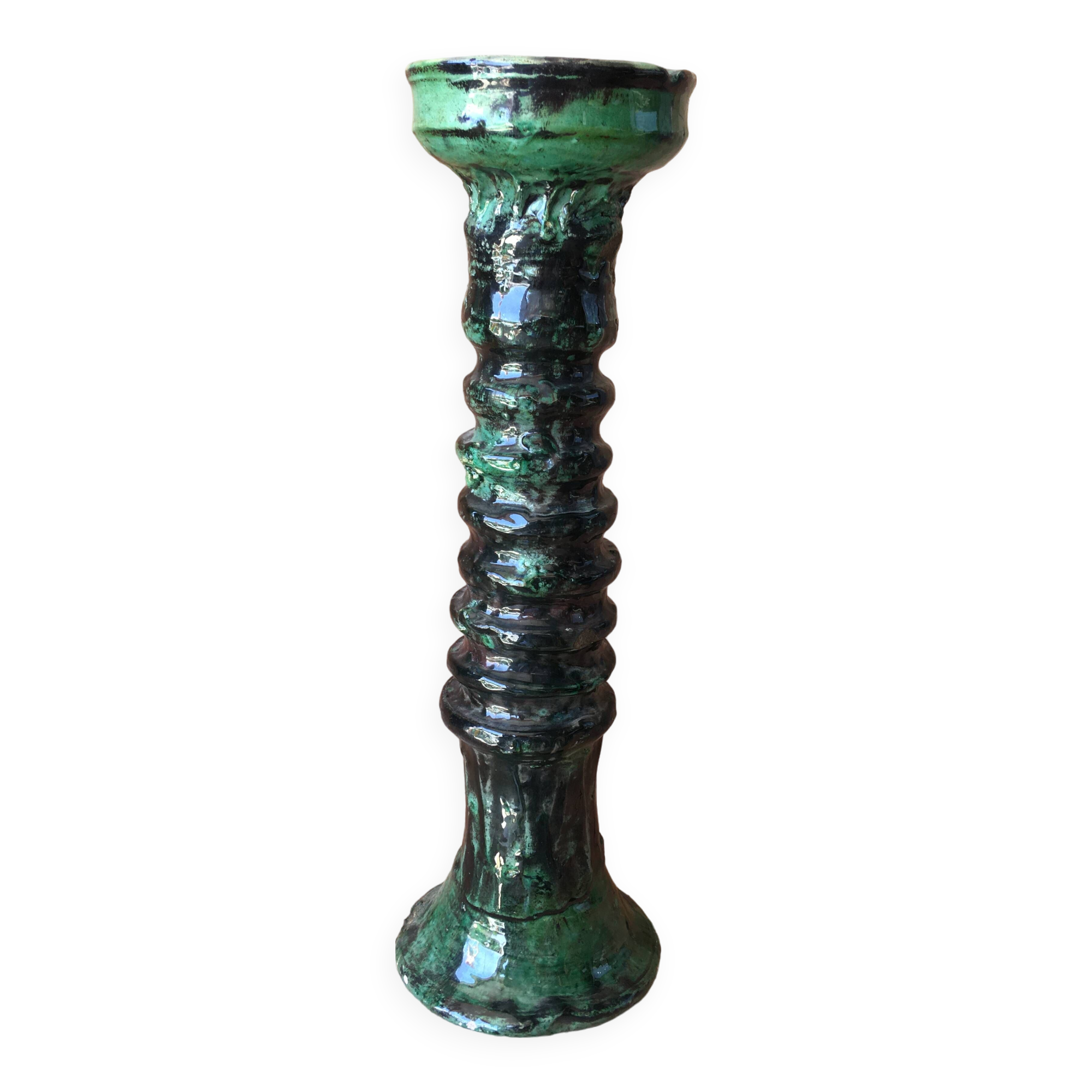 Tamegroute pottery candle holder