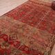 Vintage Moroccan Wool Rug 196 x 350 cm, Berber Handmade Bohemian Rug Unique