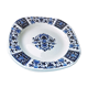 Pair of hollow plates in clay of Gien "Blue Square