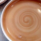 Set of 6 plates in Sarreguemines sandstone