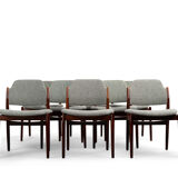 Set of 8 Arne Vodder 62 rosewood chairs