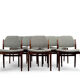 Set de 8 chaises 62 en palissandre par Arne Vodder