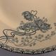 12 dessert plates and an art nouveau dish Royat de Sarreguemines