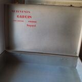 White cardboard suitcase
