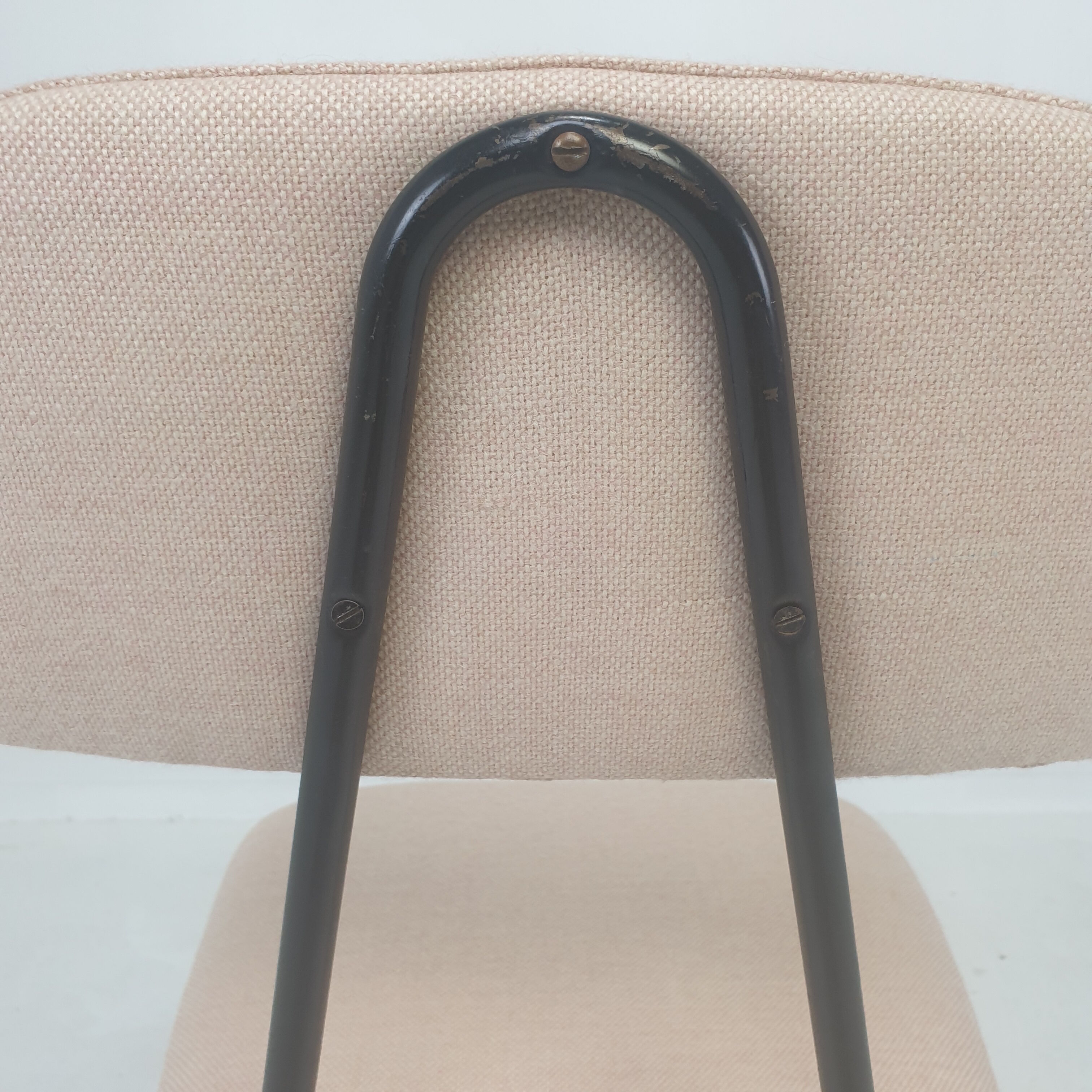 Set of 4 Italian Metal Dining Chairs, 1960's