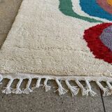 Beni Ourain Rug, Moroccan Abstract Wool Carpet 150/250cm