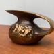 Brutalist Vintage German Bronze Decorative Carafe by Gilde