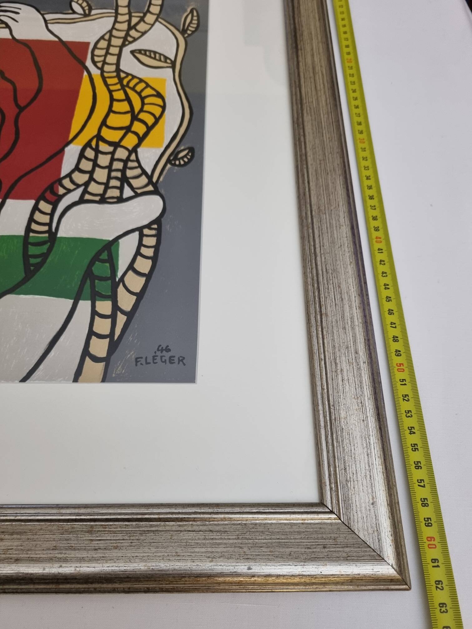 Original lithograph after Fernand Léger, 1946, 62 x 72 cm, framed