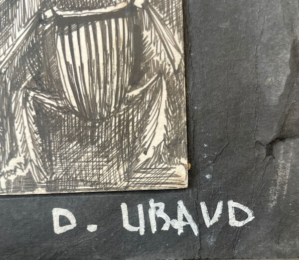 Tableau étude de couverture de livre E.Poe XXe