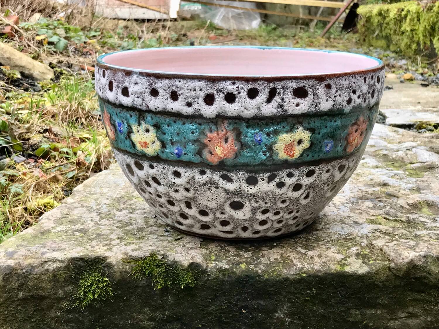 Cache pot céramique lave Vulcain France