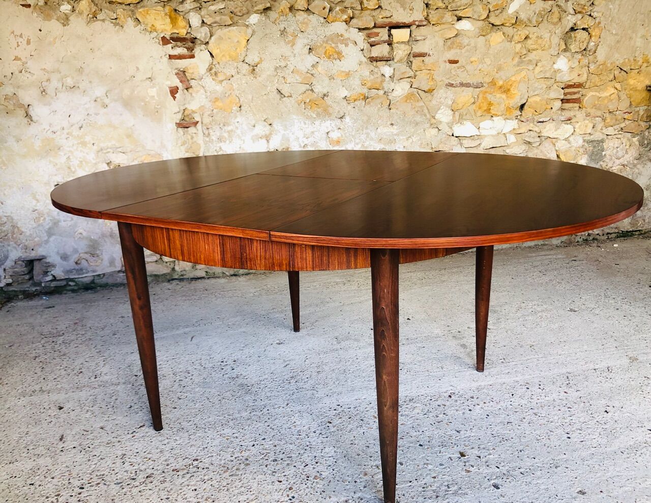 Mid-century dining table, vintage rosewood extension with butterfly extension table, 1960'
