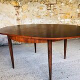 Table de salle à manger en palissandre extensible avec rallonges papillon, 1960’