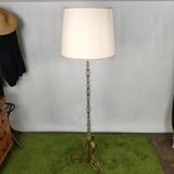 Glass and brass lamppost