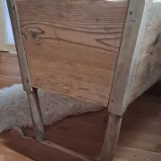 Antique pine cradle