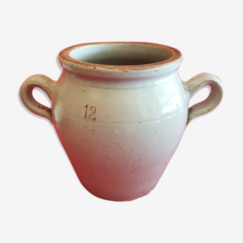 Ancien vase cache pot ancienne cruche numérotée 12
