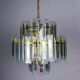 Veca cascade chandelier, 3-tiers Murano glass, Italy, 1970s