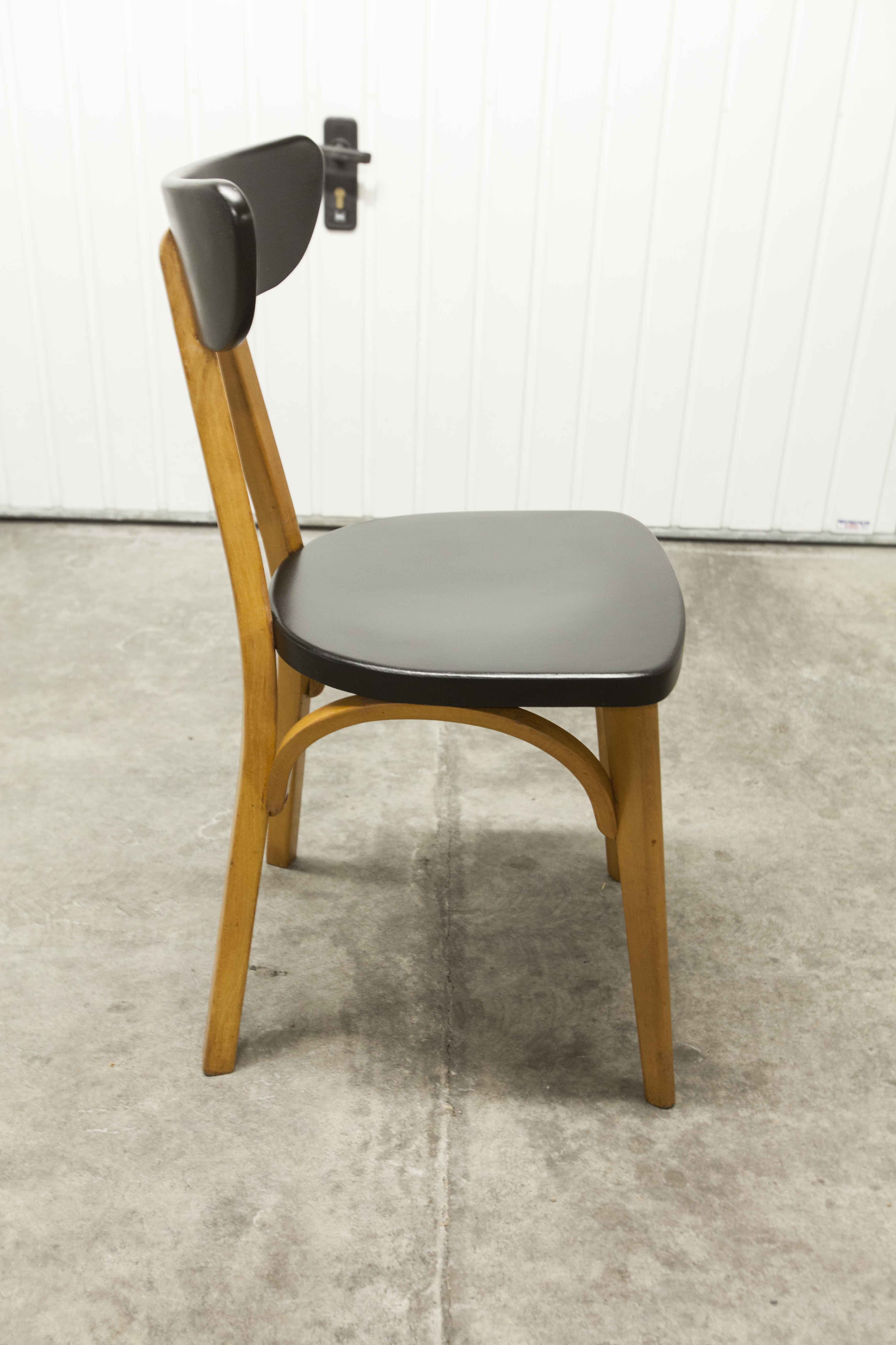 Set of 6 restored Luterma "banana" chairs