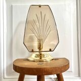 Smoked glass lamp