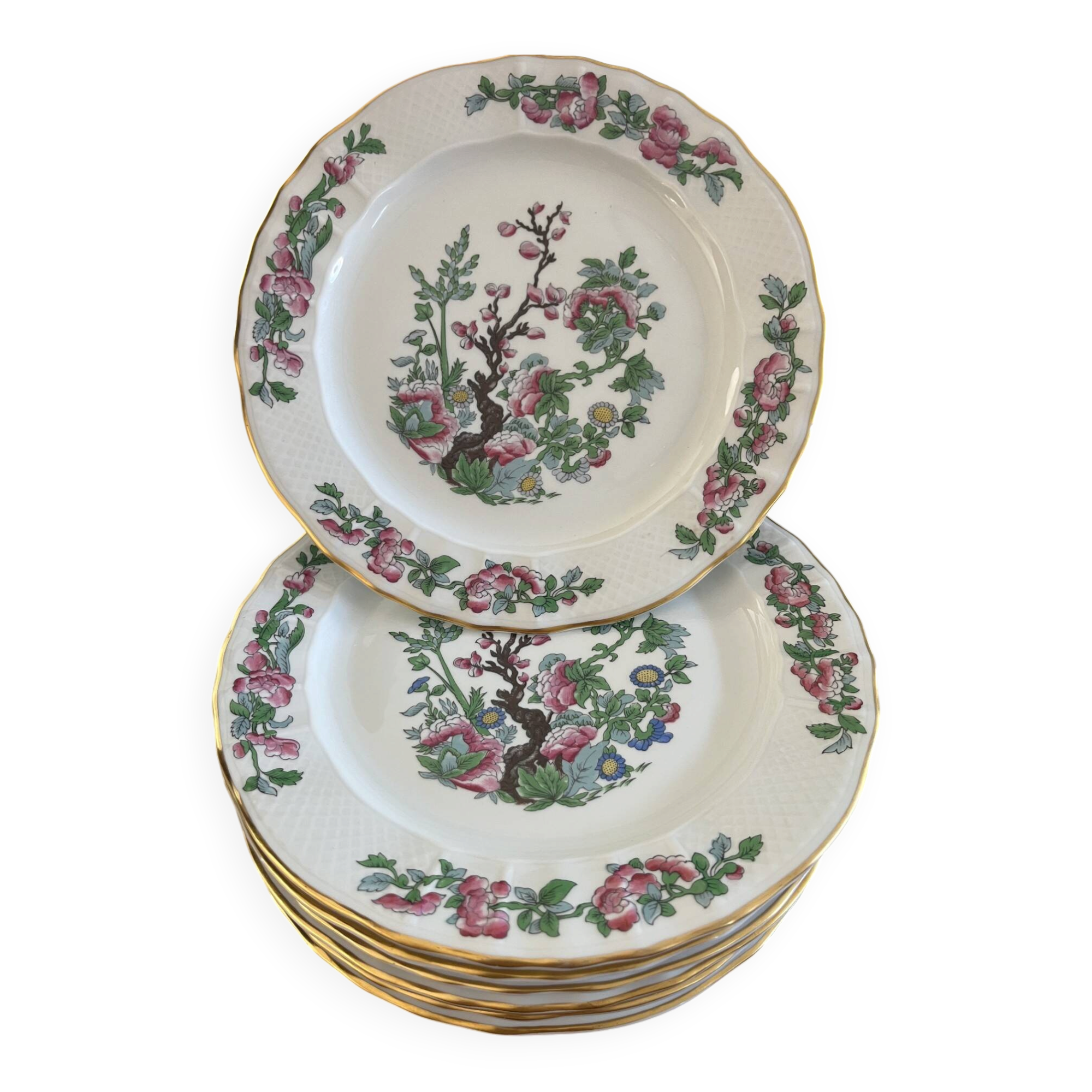 Assiettes Bernardaud Limoges Arbre des Indes