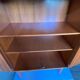 High cabinet with 2 doors in teak and vintage veneer from the 60s
