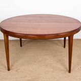 Large Danish round teak coffee table model 283 by Johannes Andersen for CFC Silkeborg 1960.