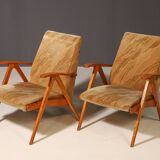 Pair of Czechoslovak armchairs, 1960's