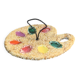 Vintage Vallauris ceramic cheese or charcuterie board or palette