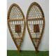 Pair of wooden snowshoes