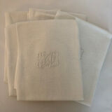 Serviettes des table monogrammées jg (ou ic)